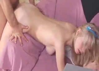 Teen daughter and filthy dad have an awesome sex
