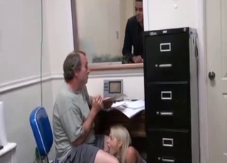 Sweet teen blonde gives her daddy what he needs